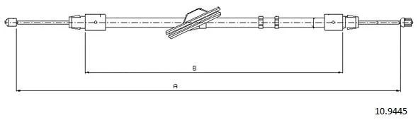 Cable Pull, parking brake (10.9445)