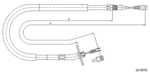 Cable Pull, parking brake (10.9876)