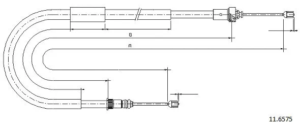 Cable Pull, parking brake (11.6575)