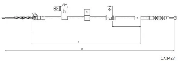 Cable Pull, parking brake (17.1427)