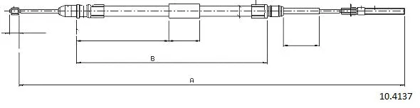 Cable Pull, parking brake (10.4137)