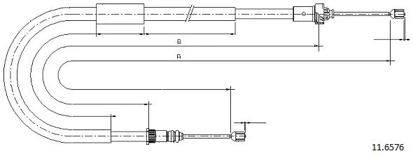 Cable Pull, parking brake (11.6576)