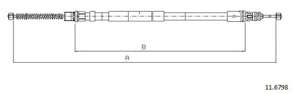 Cable Pull, parking brake (11.6798)