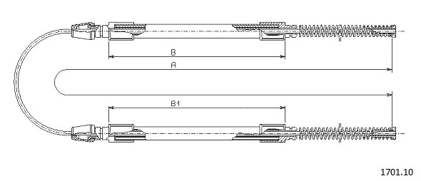 Cable Pull, parking brake (1701.10)