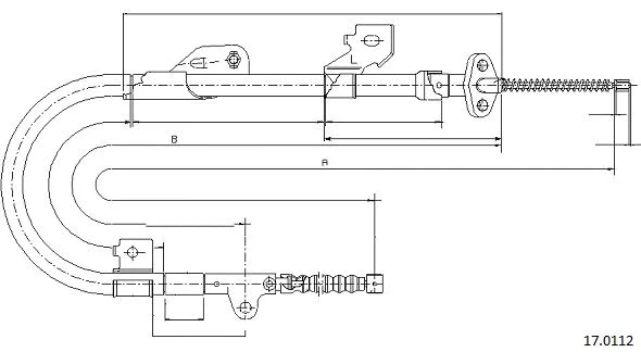 Cable Pull, parking brake (17.0112)