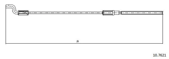 Cable Pull, parking brake (10.7621)