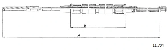Cable Pull, parking brake (11.704)