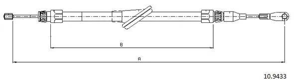 Cable Pull, parking brake (10.9433)
