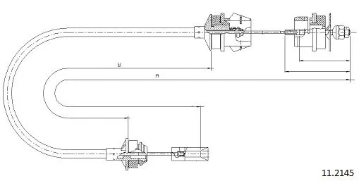 Cable Pull, clutch control (11.2145)