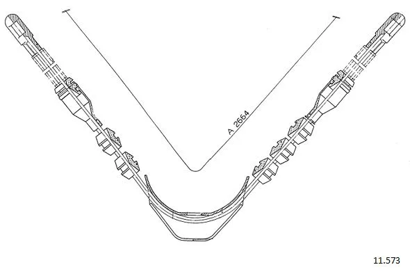 Cable Pull, parking brake (11.573)