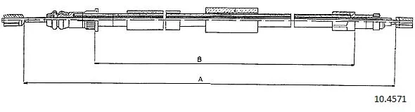 Cable Pull, parking brake (10.4571)