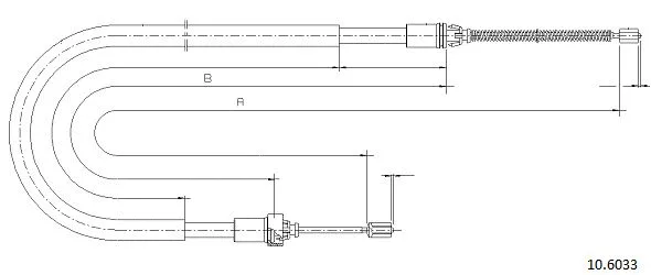 Cable Pull, parking brake (10.6033)