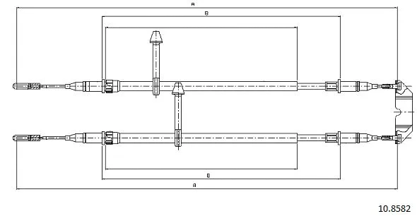 Cable Pull, parking brake (10.8582)