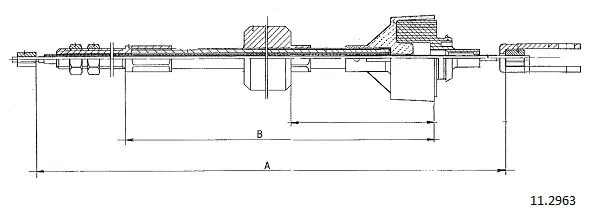 Cable Pull, clutch control (11.2963)