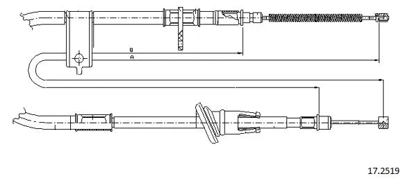 Cable Pull, parking brake (17.2519)
