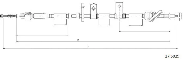 Cable Pull, parking brake (17.5029)