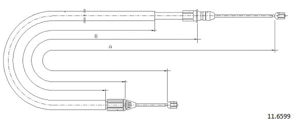 Cable Pull, parking brake (11.6599)