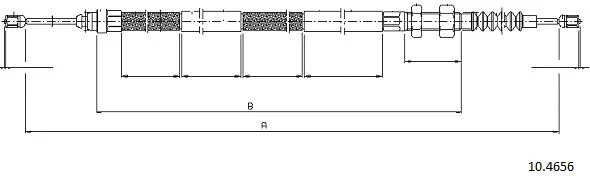 Cable Pull, parking brake (10.4656)