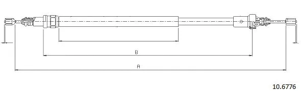 Cable Pull, parking brake (10.6776)