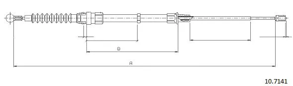 Cable Pull, parking brake (10.7141)