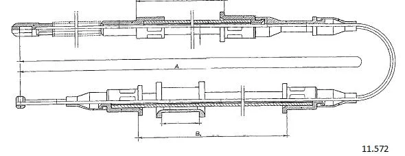 Cable Pull, parking brake (11.572)