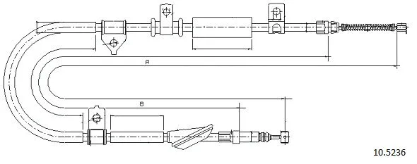 Cable Pull, parking brake (10.5236)