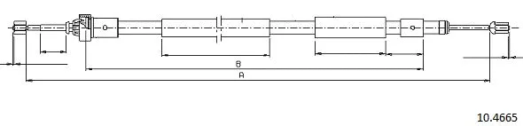 Cable Pull, parking brake (10.4665)