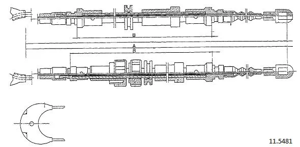 Cable Pull, parking brake (11.5481)