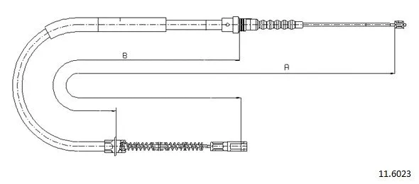 Cable Pull, parking brake (11.6023)