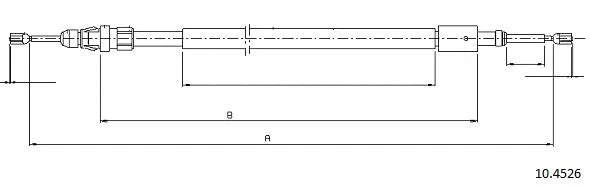 Cable Pull, parking brake (10.4526)