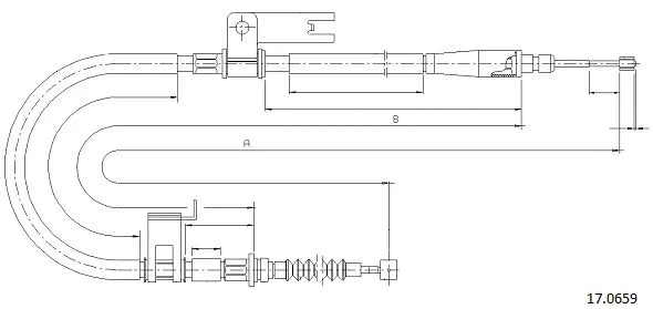 Cable Pull, parking brake (17.0659)