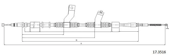 Cable Pull, parking brake (17.3516)