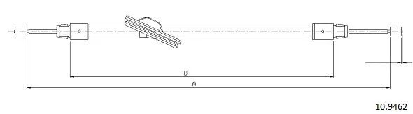 Cable Pull, parking brake (10.9462)