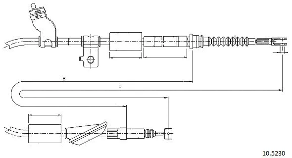 Cable Pull, parking brake (10.5230)