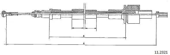 Cable Pull, clutch control (11.2321)