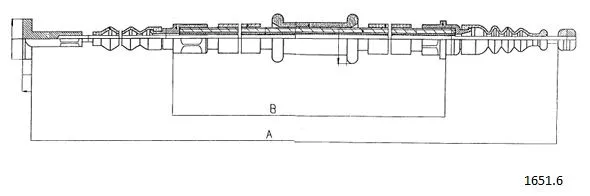 Cable Pull, parking brake (1651.6)