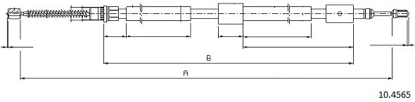 Cable Pull, parking brake (10.4565)