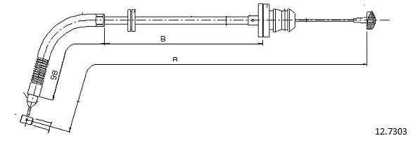 Accelerator Cable (12.7303)