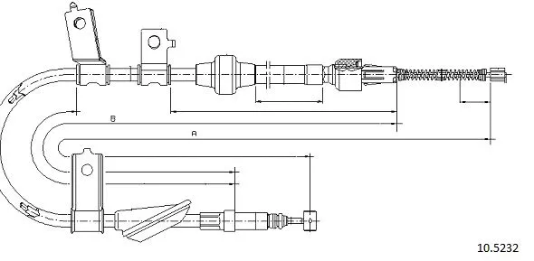 Cable Pull, parking brake (10.5232)