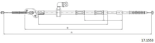 Cable Pull, parking brake (17.1553)