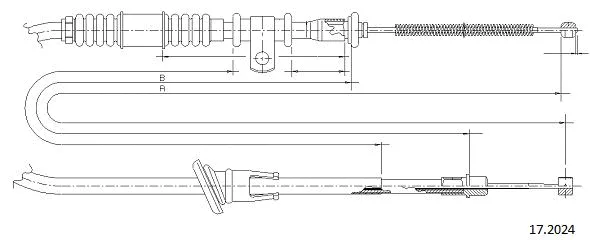 Cable Pull, parking brake (17.2024)