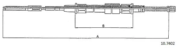 Cable Pull, parking brake (10.7402)