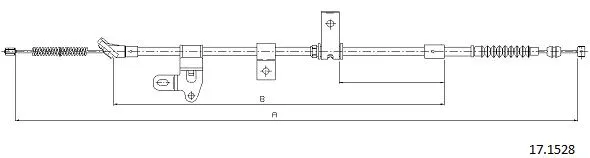 Cable Pull, parking brake (17.1528)