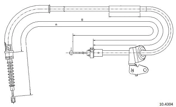 Cable Pull, parking brake (10.4304)