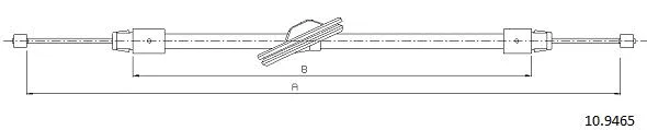 Cable Pull, parking brake (10.9465)