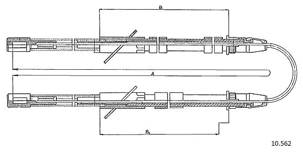 Cable Pull, parking brake (10.562)