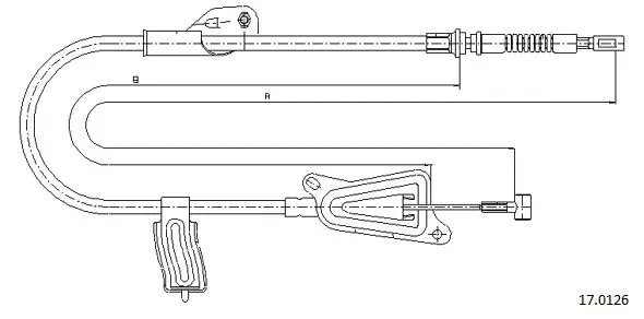 Cable Pull, parking brake (17.0126)