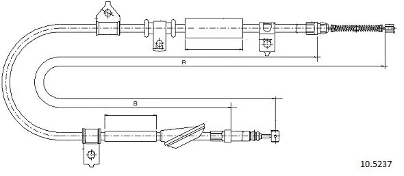 Cable Pull, parking brake (10.5237)