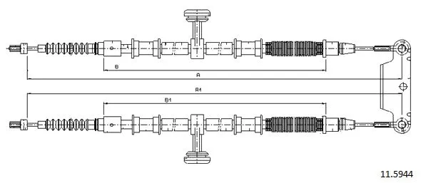 Cable Pull, parking brake (11.5944)