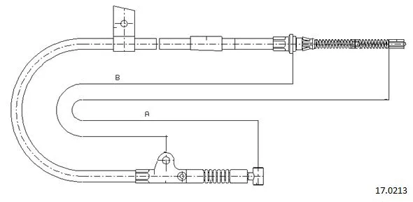 Cable Pull, parking brake (17.0213)